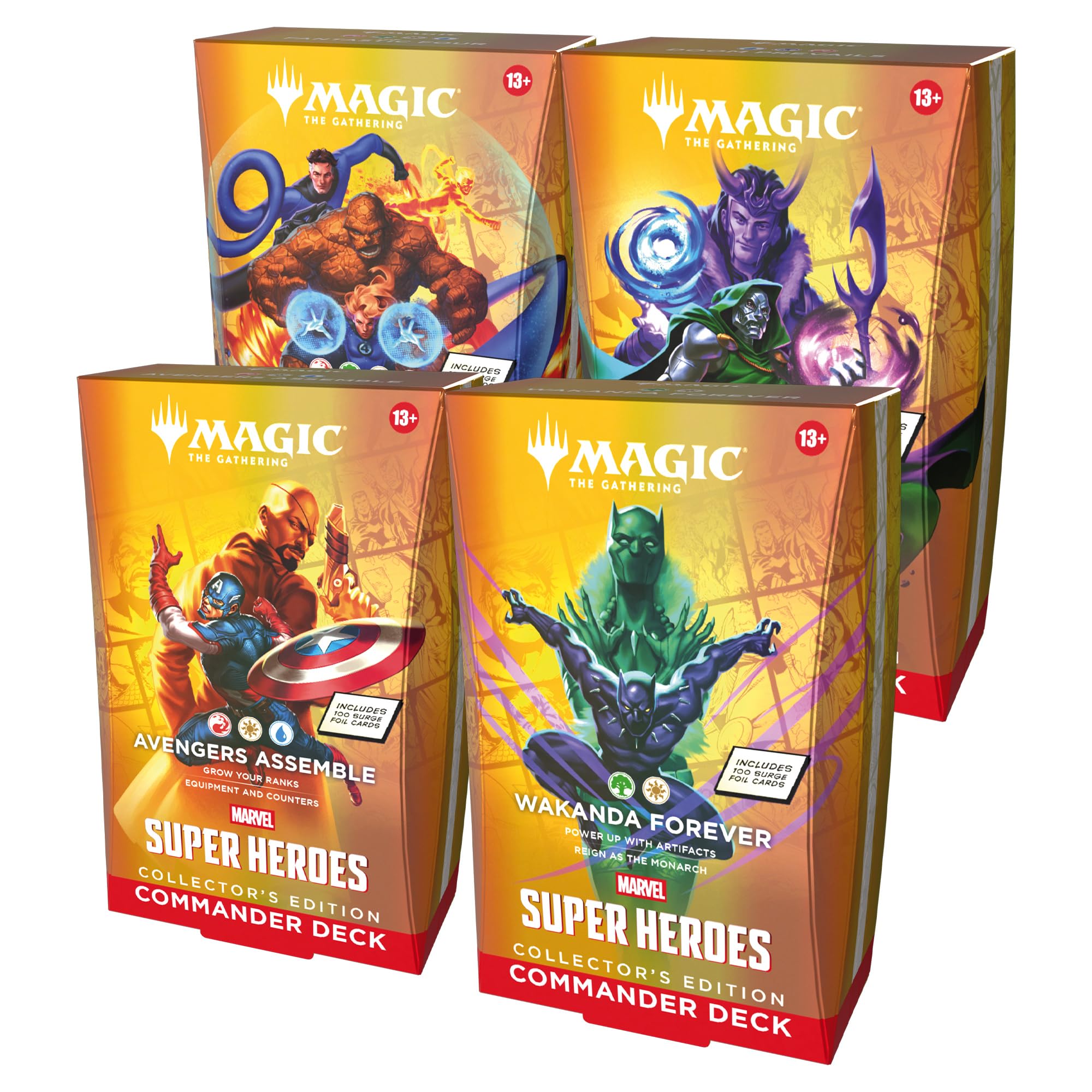 MARVEL SUPER HEROES COLLECTOR"S EDITION COMMANDER DECK SET